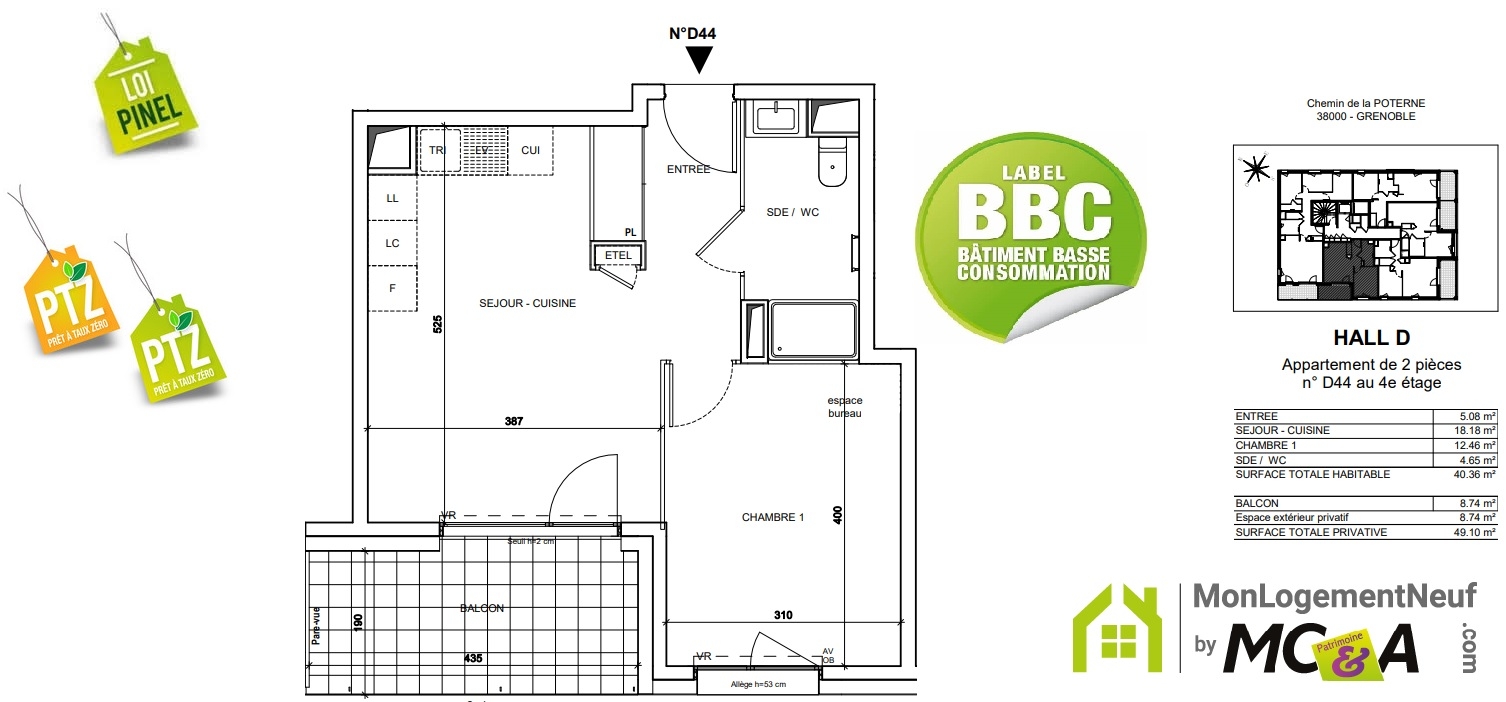 Résidence à Grenoble À 13 min du centre-ville Proche des commerces et des transports Du studio au 3 pièces avec terrasses ou jardins privatifs Résidence à Grenoble À 13 min du centre-ville, Proche des commerces et des transports, Du studio au 3 pièces avec terrasses ou jardins privatifs,
