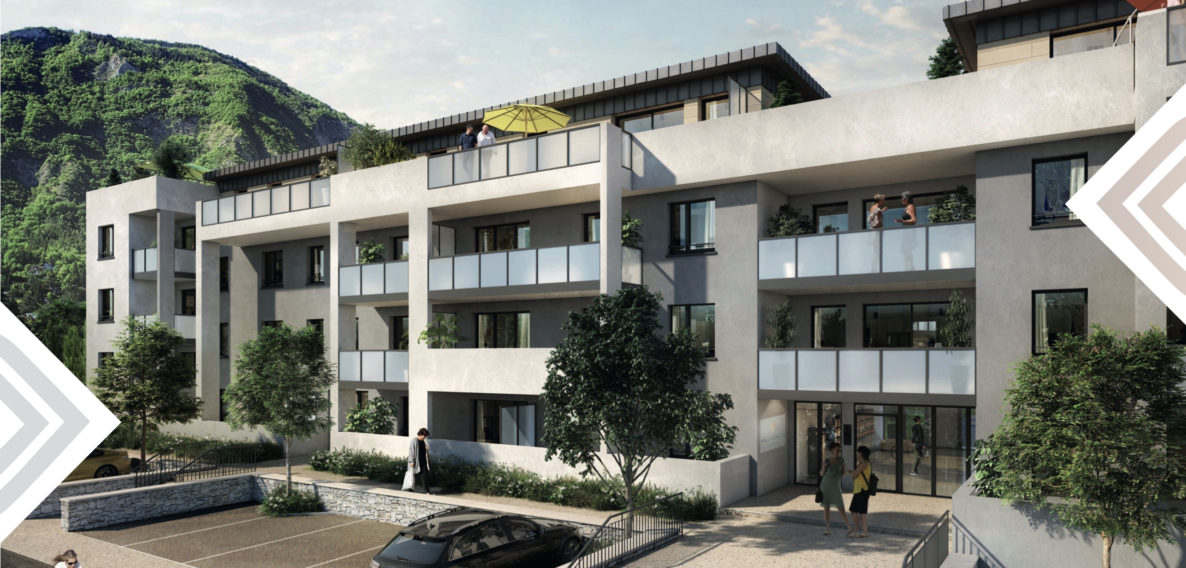 Résidence à La Tronche Proche CHU, Proche du Tram, A 4 minutes à pied de la Mairie,