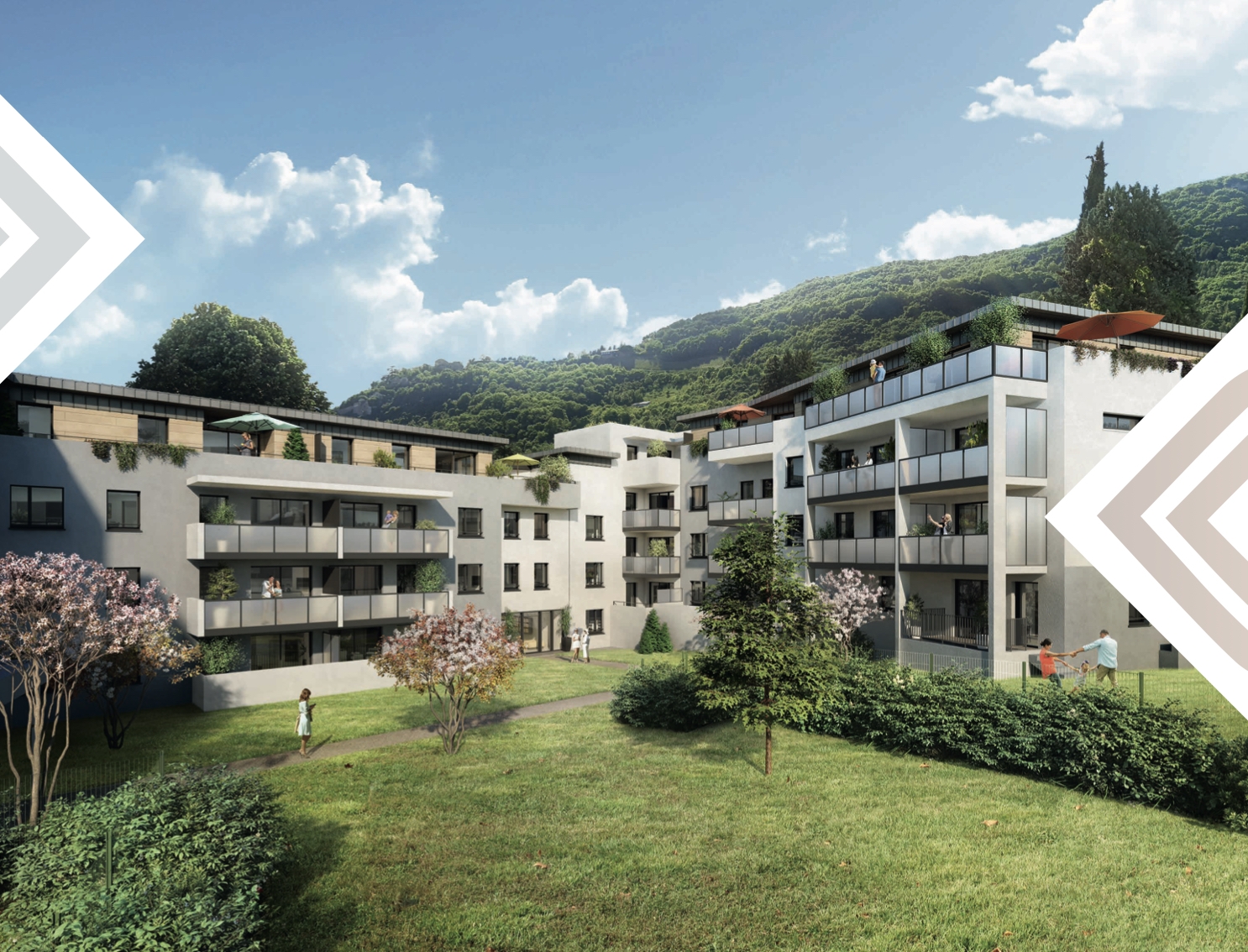 Résidence à La Tronche Proche CHU, Proche du Tram, A 4 minutes à pied de la Mairie,