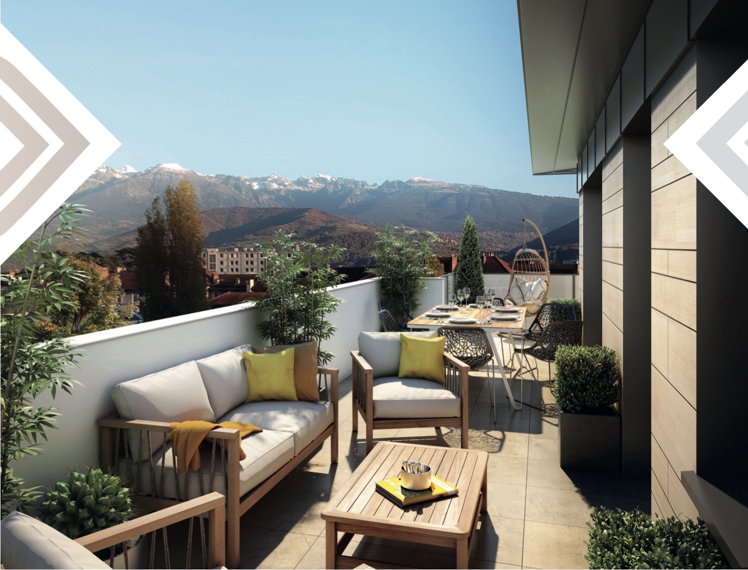 Résidence à La Tronche Proche CHU, Proche du Tram, A 4 minutes à pied de la Mairie,