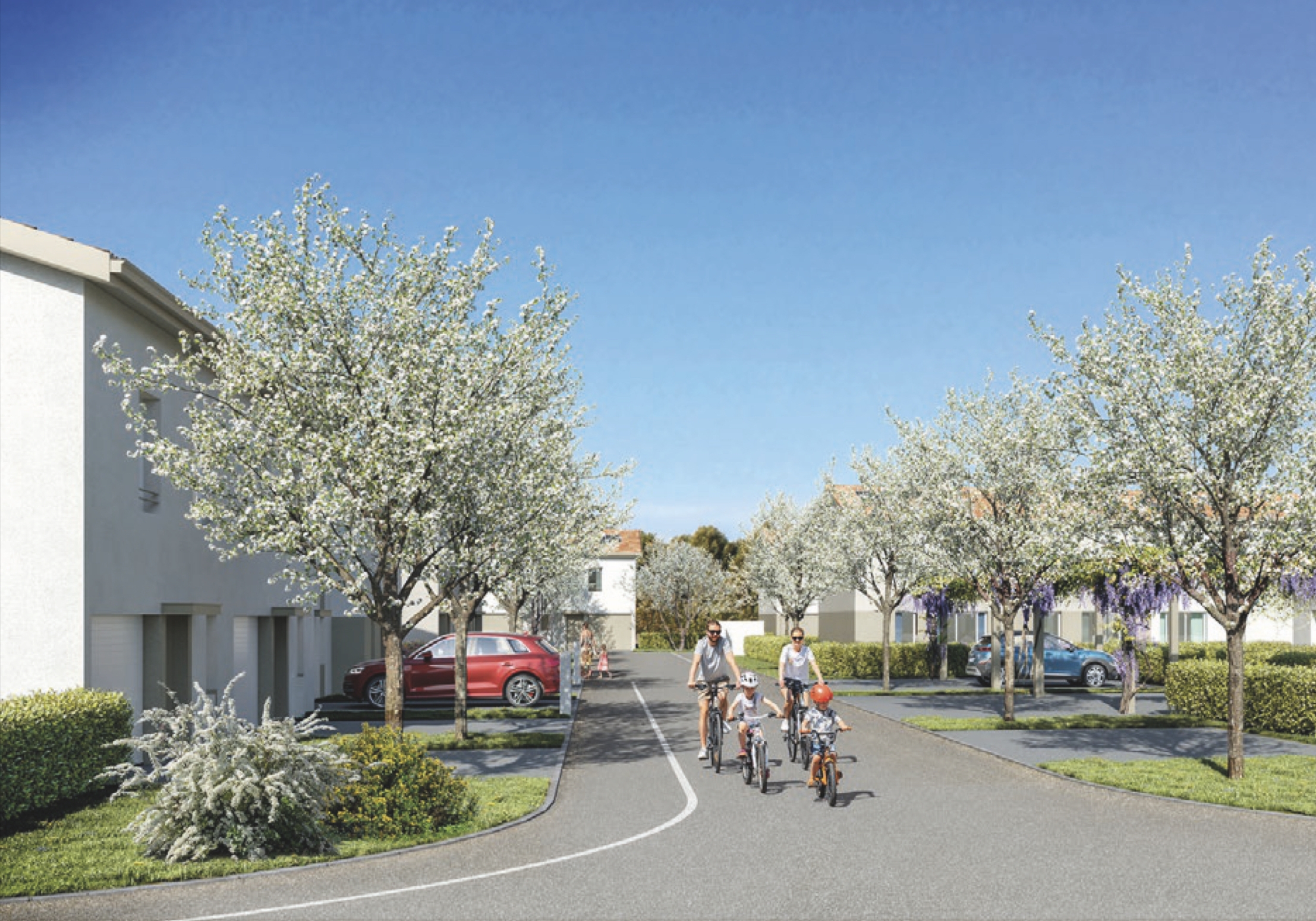 Résidence à Roussillon Grands espaces verts, Proche A7, A 7 minutes à pied du centre ville,