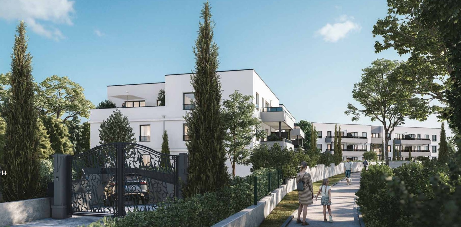 Résidence à Villefontaine 2 Batiments de 23 logements chacun soit 47 au total sur 2 étages tous les logements disposent de belles terrasses,