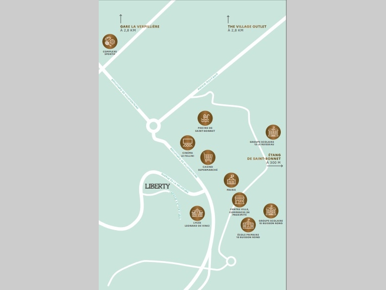 Résidence à Villefontaine 2 Batiments de 23 logements chacun soit 47 au total sur 2 étages tous les logements disposent de belles terrasses,