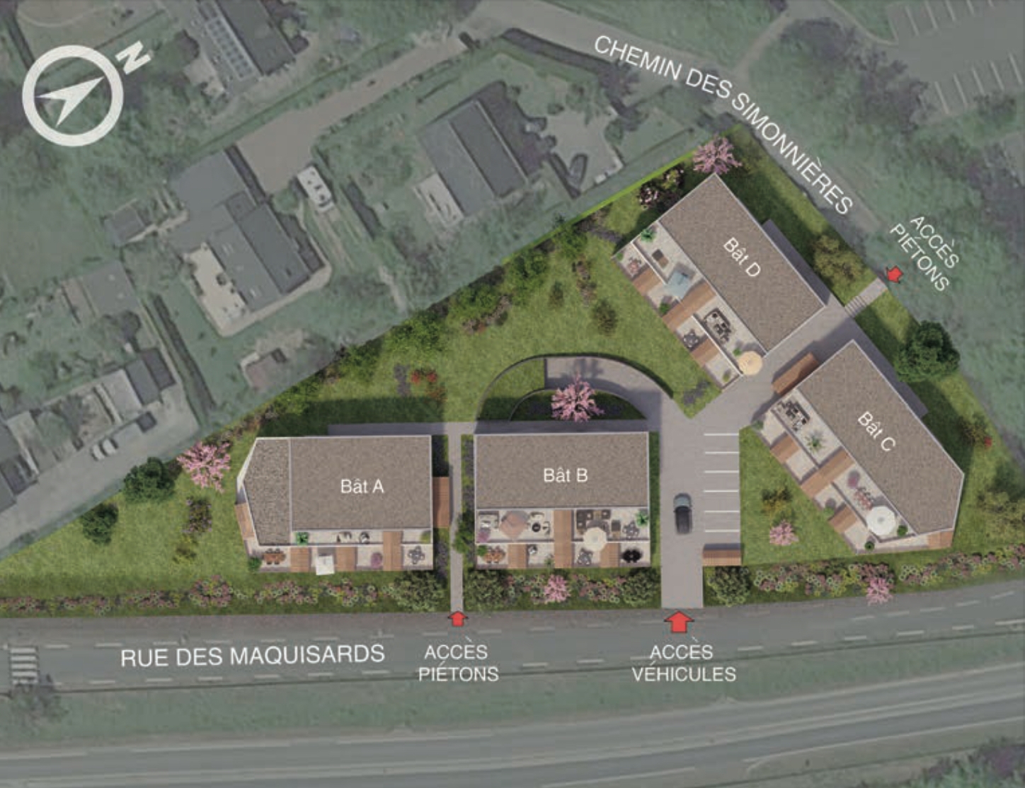 Résidence à La Chapelle-sur-Erdre Proche supermarché, Proche Gare TER, Proche centre Bourg,