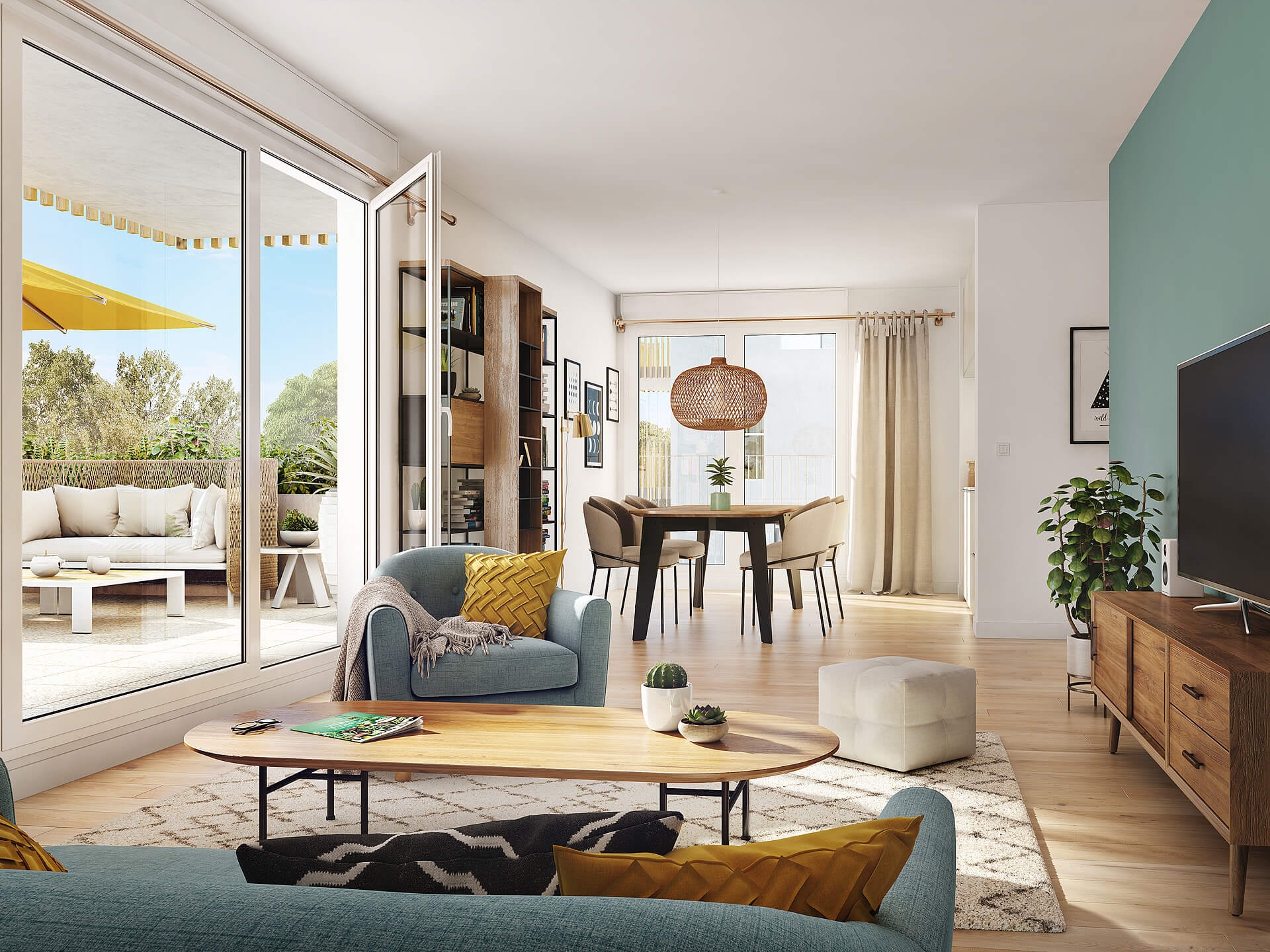 Résidence à Nantes Proche transports en commun, Proche commerces et services, Parc de Bottière-Chesnaie et médiathèque à 700 m,