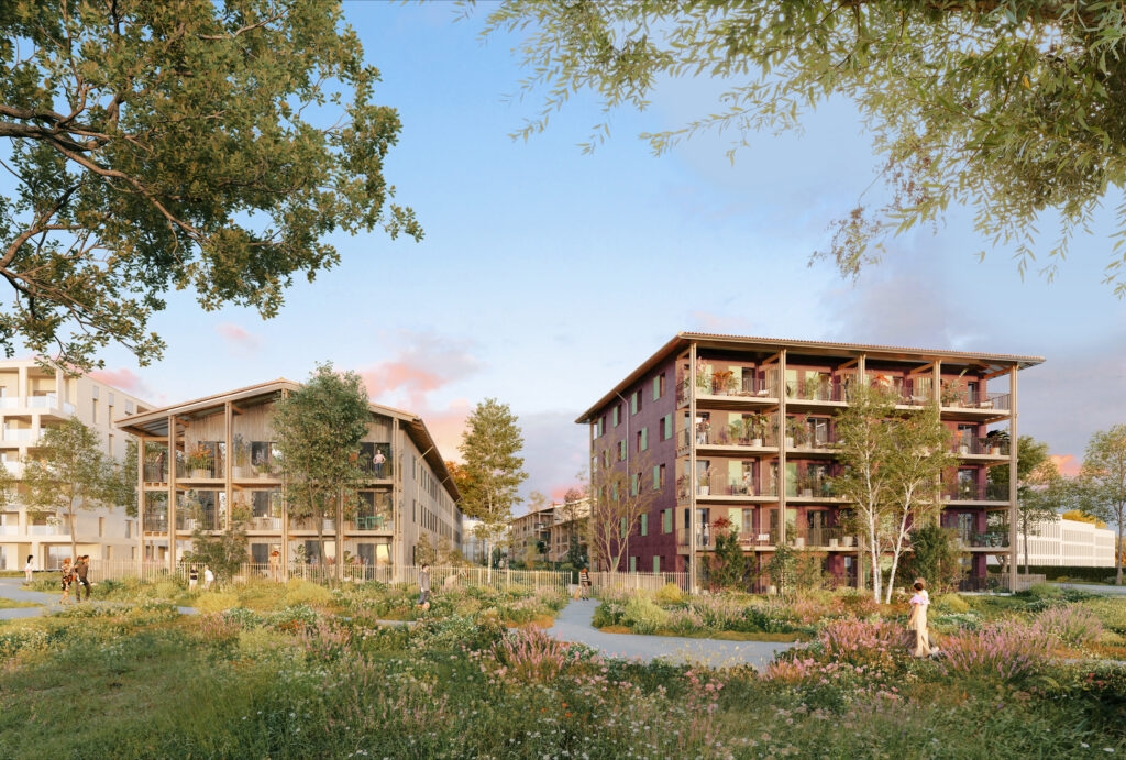 Résidence à Saint Etienne Dock 42 à Saint-Étienne Châteaucreux — résidence au cœur du futur premier quartier d'affaires stéphanois, tramway à 120 m et gare TGV à 3 min.,