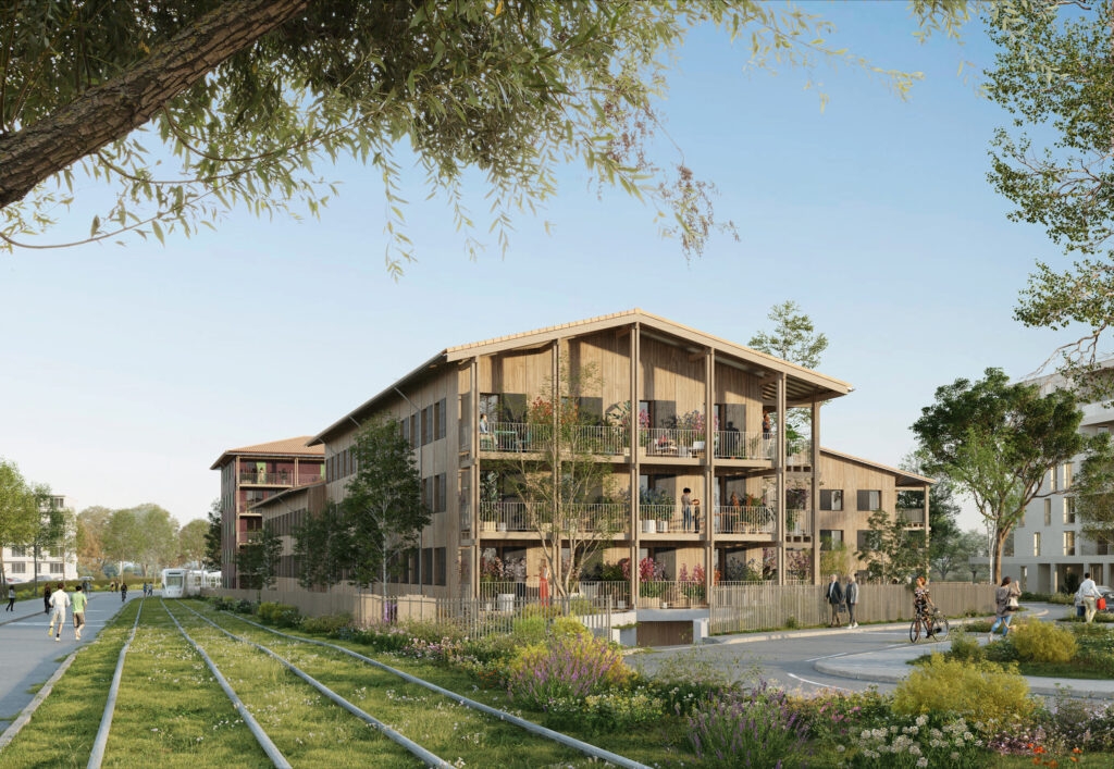 Résidence à Saint Etienne Dock 42 à Saint-Étienne Châteaucreux — résidence au cœur du futur premier quartier d'affaires stéphanois, tramway à 120 m et gare TGV à 3 min.,