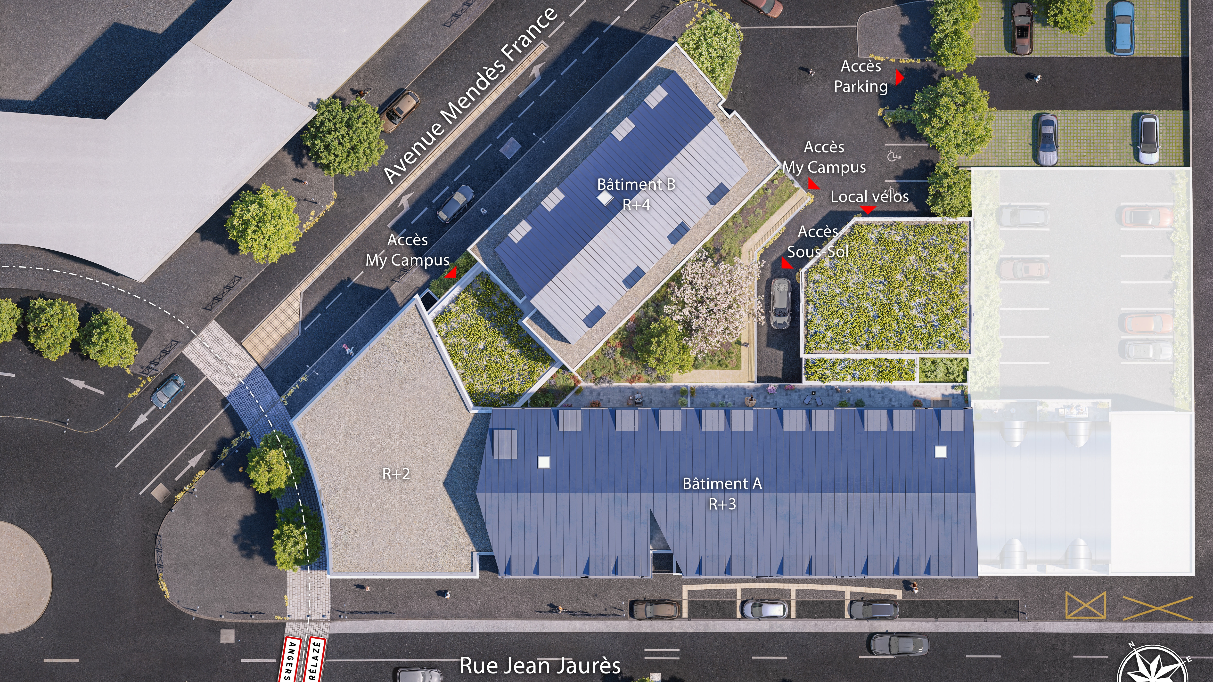 Résidence à Angers Écoles supérieures à proximité : Open Campus d'Angers, ETSCO, ESPL, Esup Angers, ASTA, Université d'Angers, ESA, ISTOM,