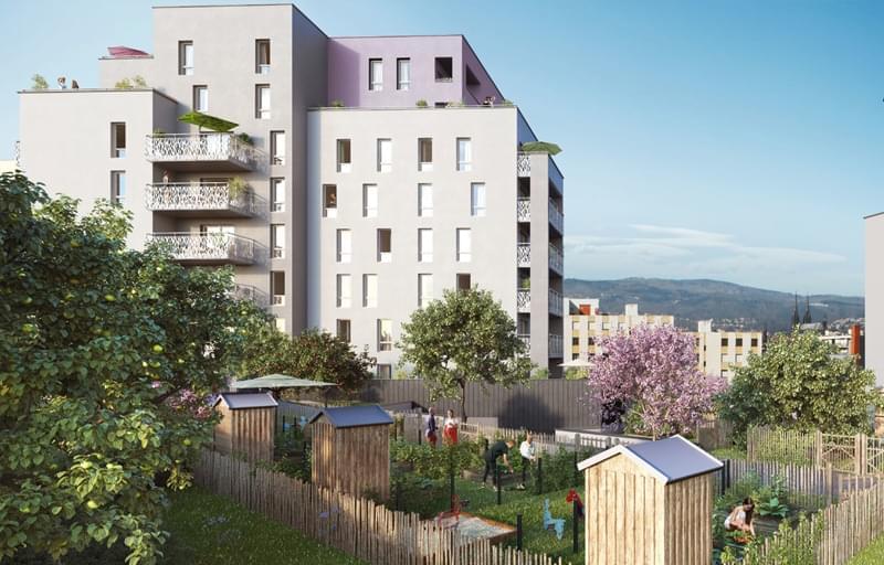 Résidence à Clermont-Ferrand Appartements lumineux, double exposition, jardins privatifs ou balcons, Logements en attiques,