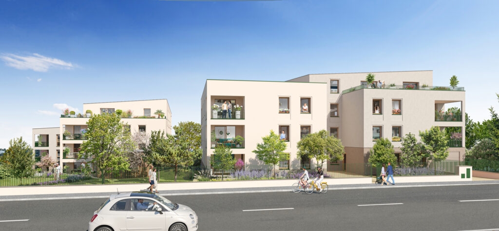 Résidence à Collonges au Mont d'Or Vieux Collonges • À 20 min de Lyon • Résidence intimiste • Appartements du 2 au 4 pièces • Loggia ou terrasse • Environnement verdoyant • Commerces et écoles à proximité • Arrêt de bus à 450 m.,