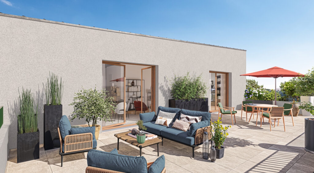 Résidence à Collonges au Mont d'Or Vieux Collonges • À 20 min de Lyon • Résidence intimiste • Appartements du 2 au 4 pièces • Loggia ou terrasse • Environnement verdoyant • Commerces et écoles à proximité • Arrêt de bus à 450 m.,