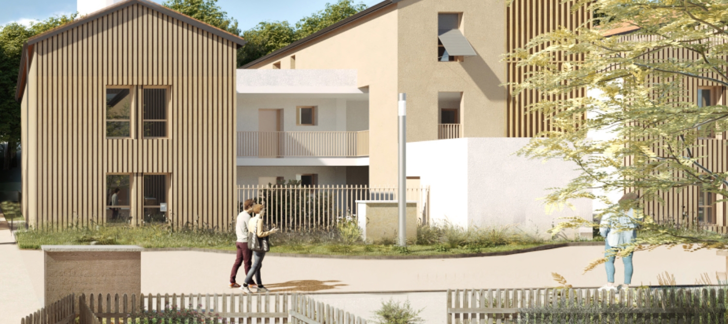 Résidence à Decines Charpieu Centre Ville, Tram à 8 min à pied, Appartements Lumineux avec vue sur le Parc,