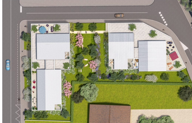 Résidence à Grigny Proche de Lyon et de Vienne A 3 min de la gare SNCF de Grigny Espaces extérieurs pour tous les appartements Résidence à Grigny Proche de Lyon et de Vienne, A 3 min de la gare SNCF de Grigny, Espaces extérieurs pour tous les appartements,