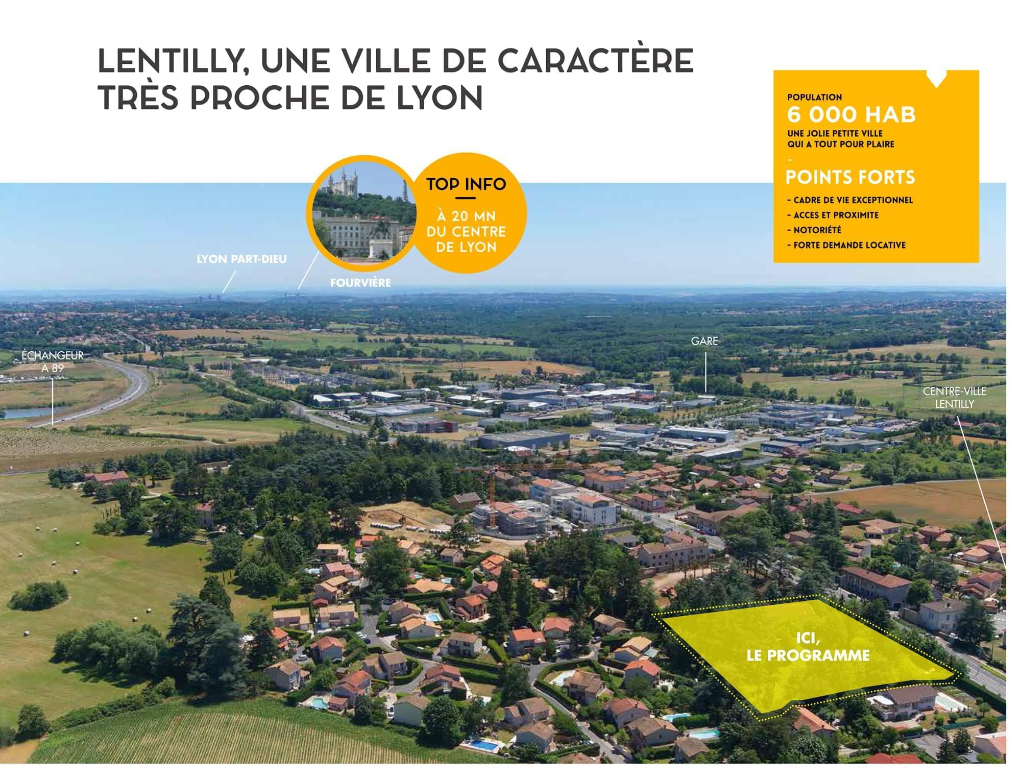 Résidence à Lentilly Ouest lyonnais, Commune dynamique, Qualité de construction,