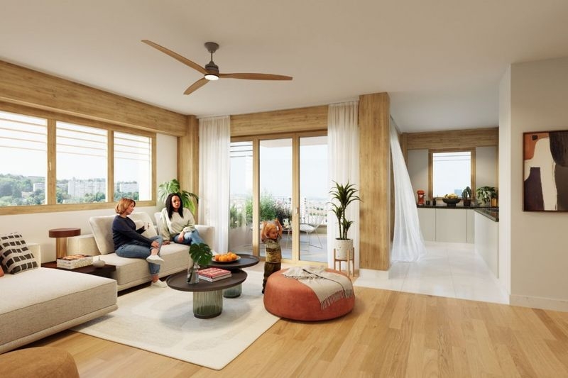 Résidence à Lyon 2  Écoquartier Confluence — appartements éco-conçus, Trams T1 & T2 à quelques pas — Perrache à quelques minutes, Extérieur privatif pour tous, vues sur jardin , ,