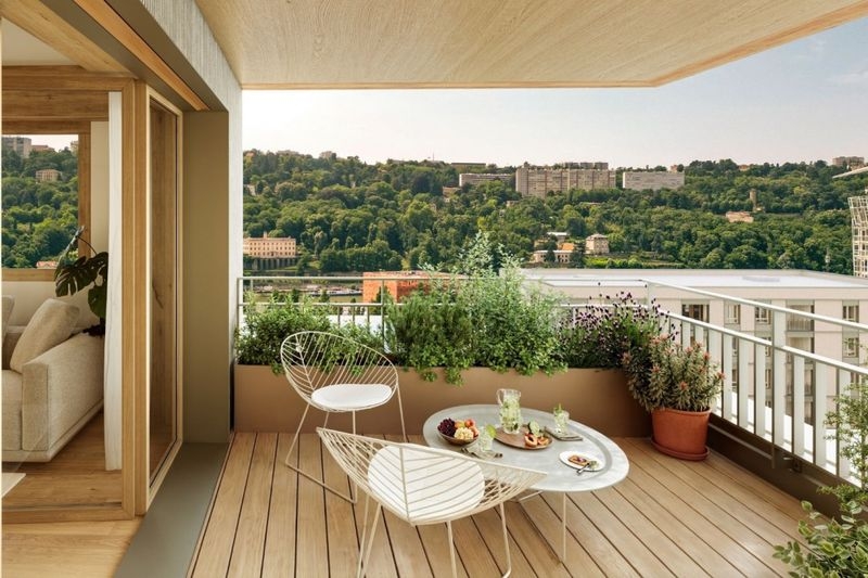 Résidence à Lyon 2  Écoquartier Confluence — appartements éco-conçus, Trams T1 & T2 à quelques pas — Perrache à quelques minutes, Extérieur privatif pour tous, vues sur jardin , ,