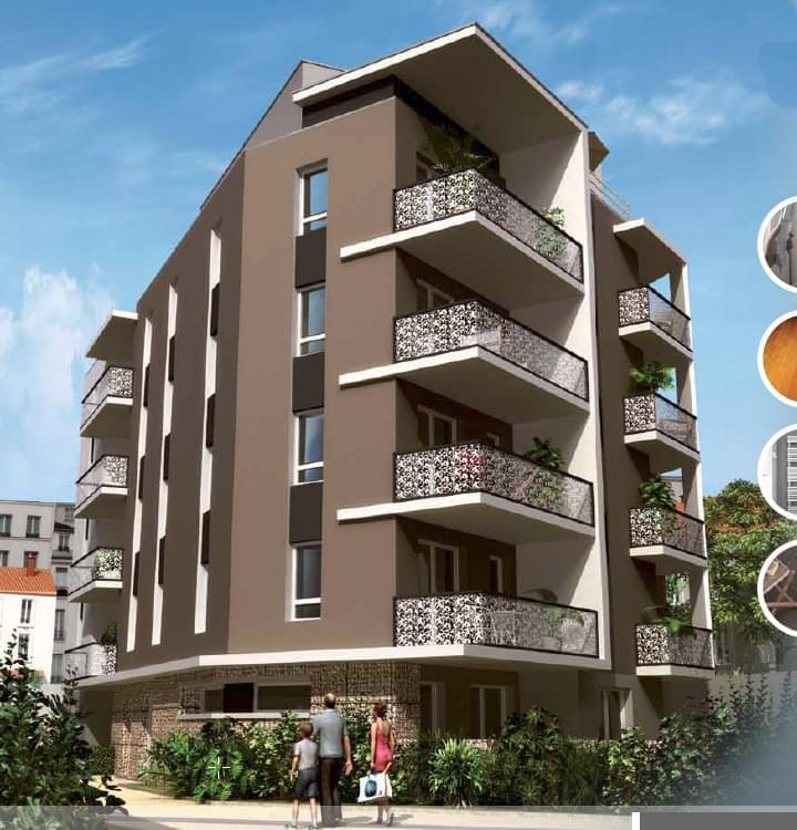 Résidence à Lyon 3 Quartier côté, de qualité, Batiment Basse Consommation, Belles prestations, Grandes terrasses, Dernières opportunités,