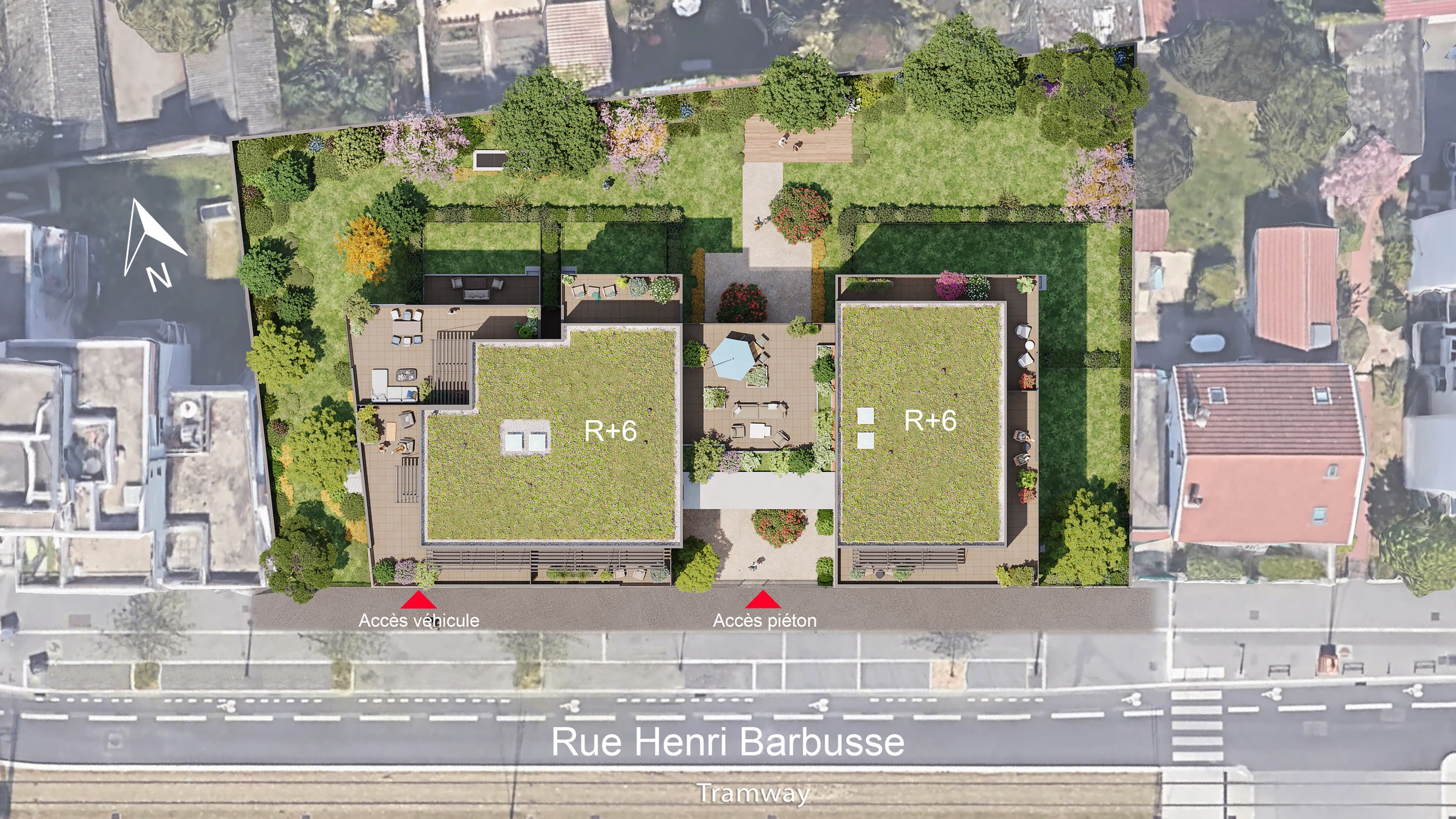 Résidence à Lyon 8 Tram T6 au pied de la Résidence, Commerces à proximité Proches écoles,