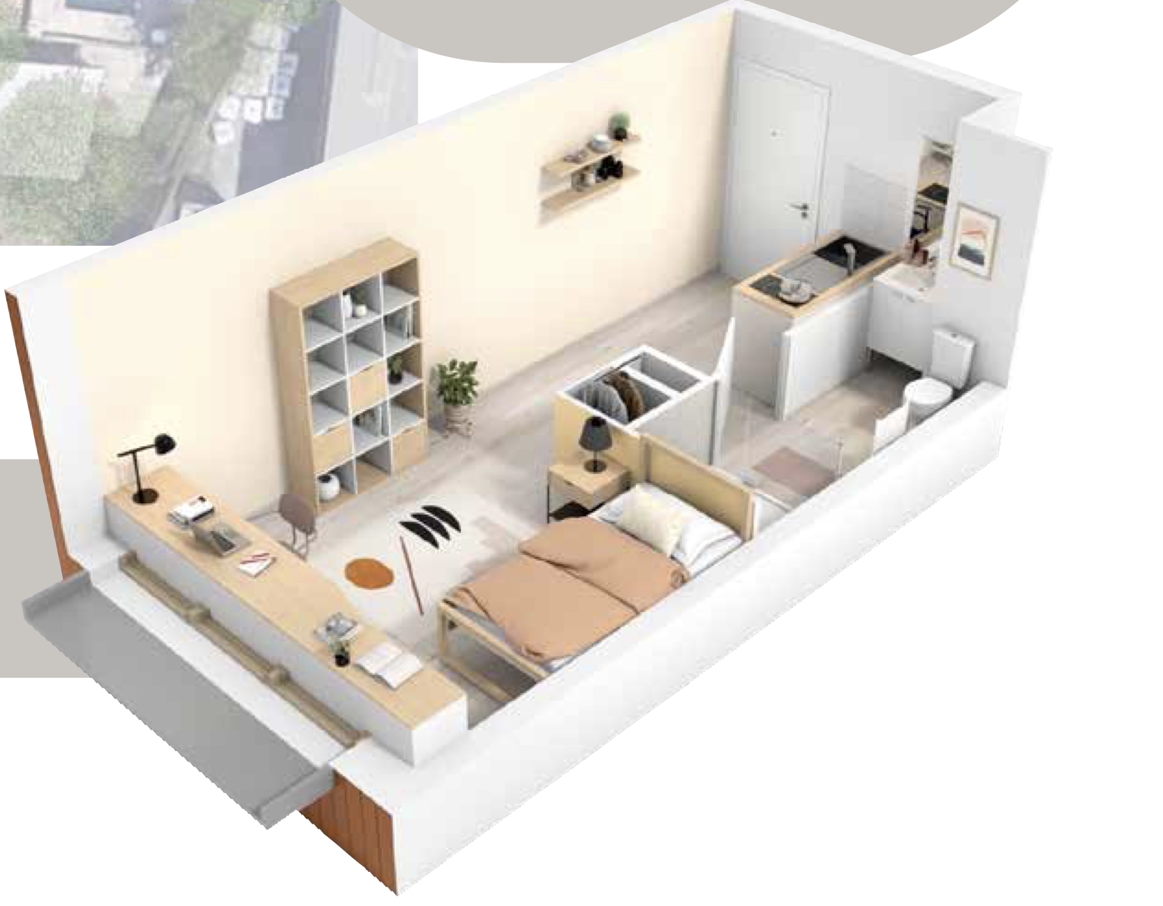 Nouveau ! residence etudiante Lyon 8 Location meublée non-professionnelle (LMNP) livrable 2024  