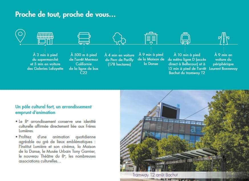 Résidence à Lyon 8 Résidence intimiste, Environnement préservé, Transports à proximité,