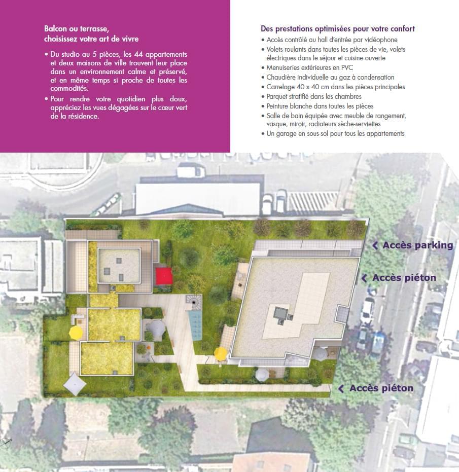 Résidence à Lyon 8 Résidence intimiste, Environnement préservé, Transports à proximité,