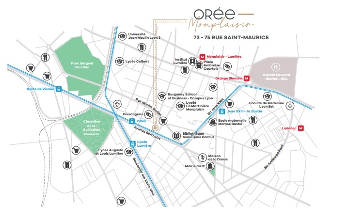 Résidence à Lyon 8 Le programme est labelisé BBC RE 2020 il se situe a l'angle de l'avenue Berthelot et de la rue Saint Maurice ideal pour habiter ou investir en loi Pinel plus profitez des derniers avantages fiscaux de 2024 éligible au PTZ FRAIS DE NOTAIRE OFFERTS Résidence à Lyon 8 Le programme est labelisé BBC RE 2020 il se situe a l'angle de l'avenue Berthelot et de la rue Saint Maurice ideal pour habiter ou investir en loi Pinel plus profitez des derniers avantages fiscaux de 2024 éligible au PTZ , FRAIS DE NOTAIRE OFFERTS,