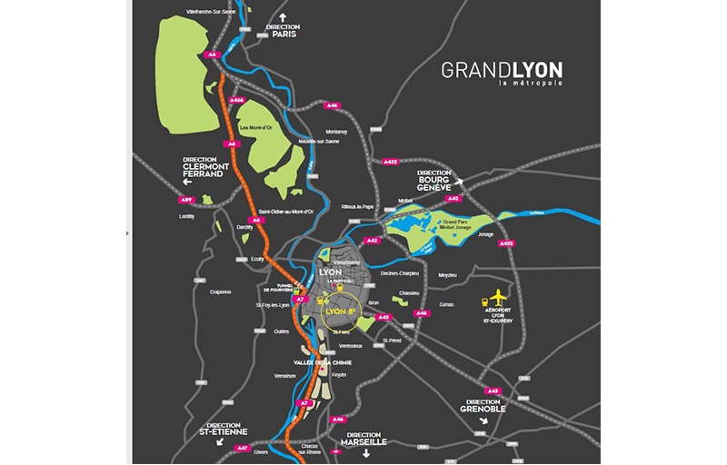 Résidence à Lyon 8 Idéal pour les investisseurs, Quartier La Plaine, Proche transports en commun,