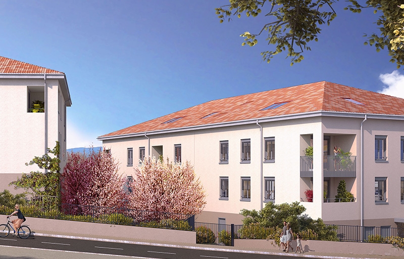 Résidence à Neuville sur Saône Idéalement situé, Arrêt de bus à 200 mètres, Commune recherchée,