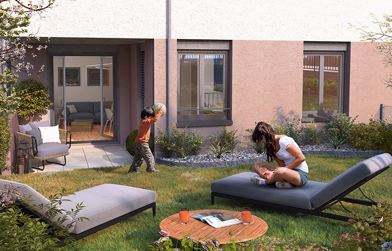 Résidence à Neuville sur Saône Idéalement situé, Arrêt de bus à 200 mètres, Commune recherchée,