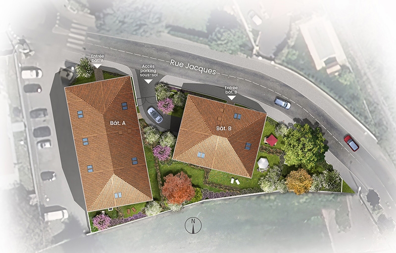 Résidence à Neuville sur Saône Idéalement situé, Arrêt de bus à 200 mètres, Commune recherchée,