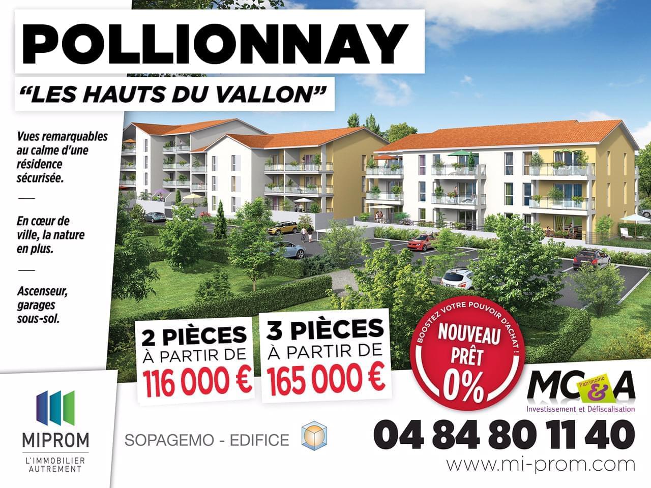 Résidence à Pollionnay Beaux volumes et surfaces, Appartements lumineux, Idéal pour habiter ou investir,