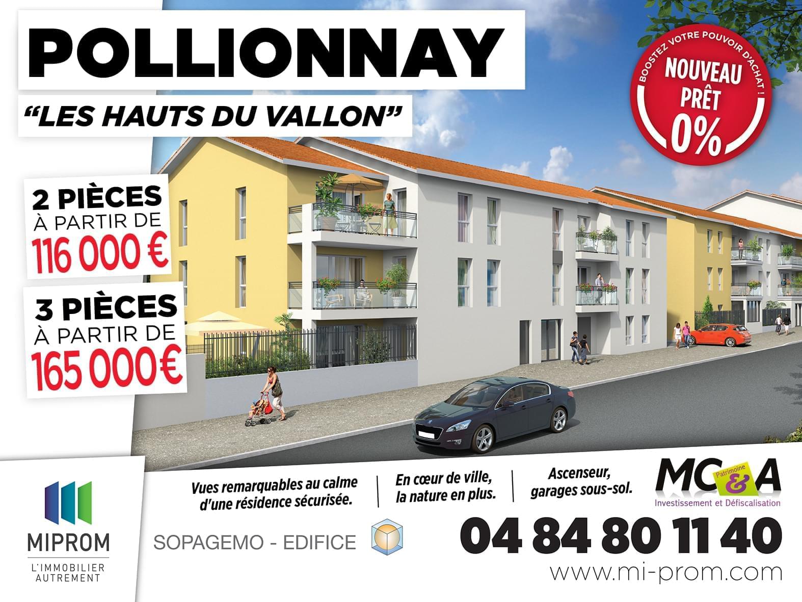 Résidence à Pollionnay Beaux volumes et surfaces, Appartements lumineux, Idéal pour habiter ou investir,