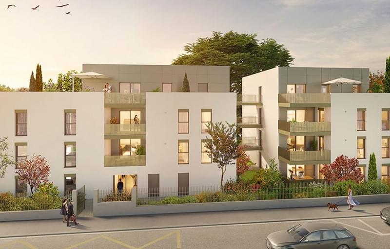 Résidence à Sainte Foy lès Lyon Tous les appartements profitent d'un espace extérieur(balcon, jardin, loggia, terrasse), Jardin paysager, Prestations haut de gamme,