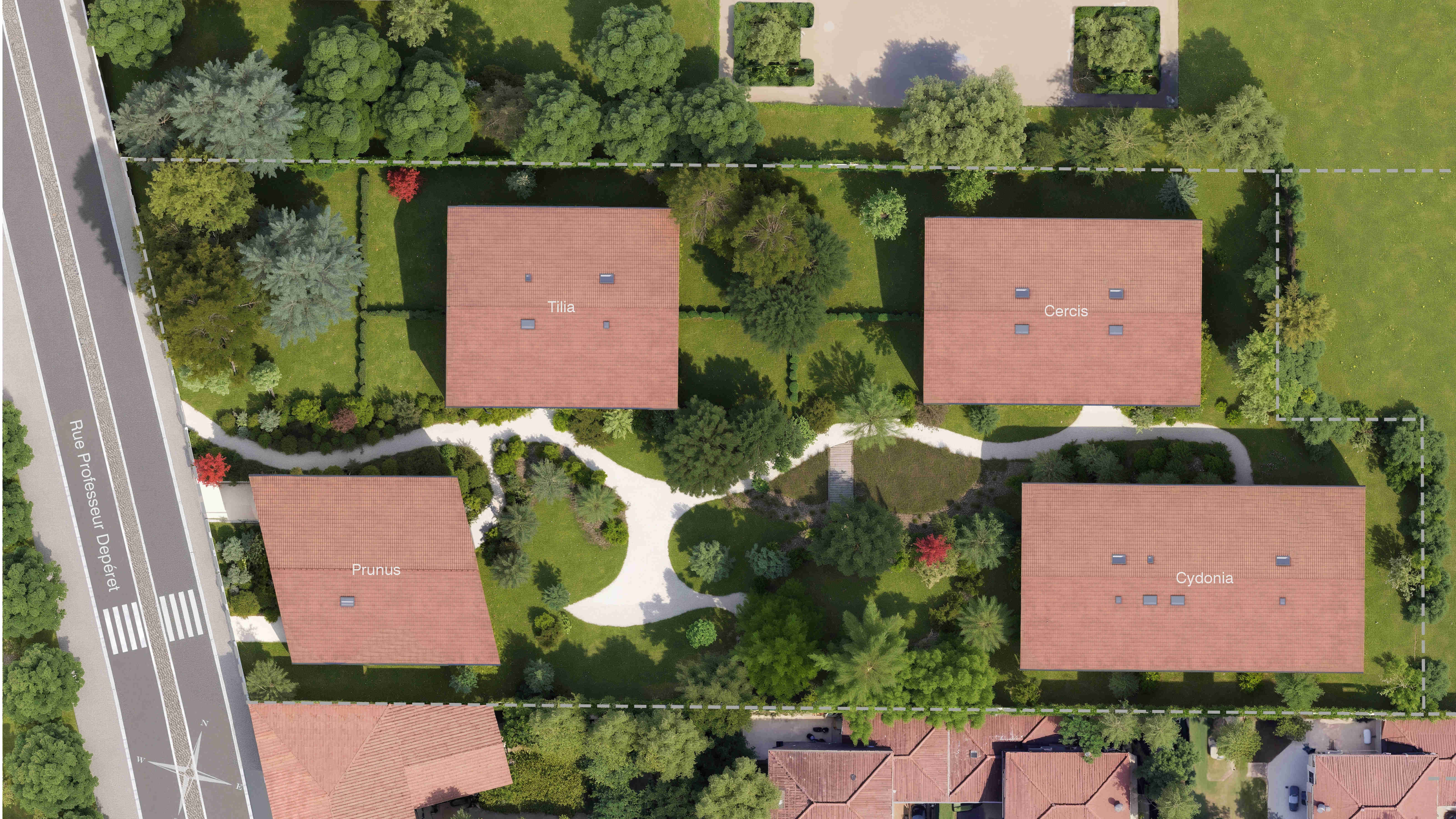 Résidence à Tassin la Demi Lune Gare TER de Tassin-la-Demi-Lune reliant Lyon Saint-Paul en moins de 10 minutes,