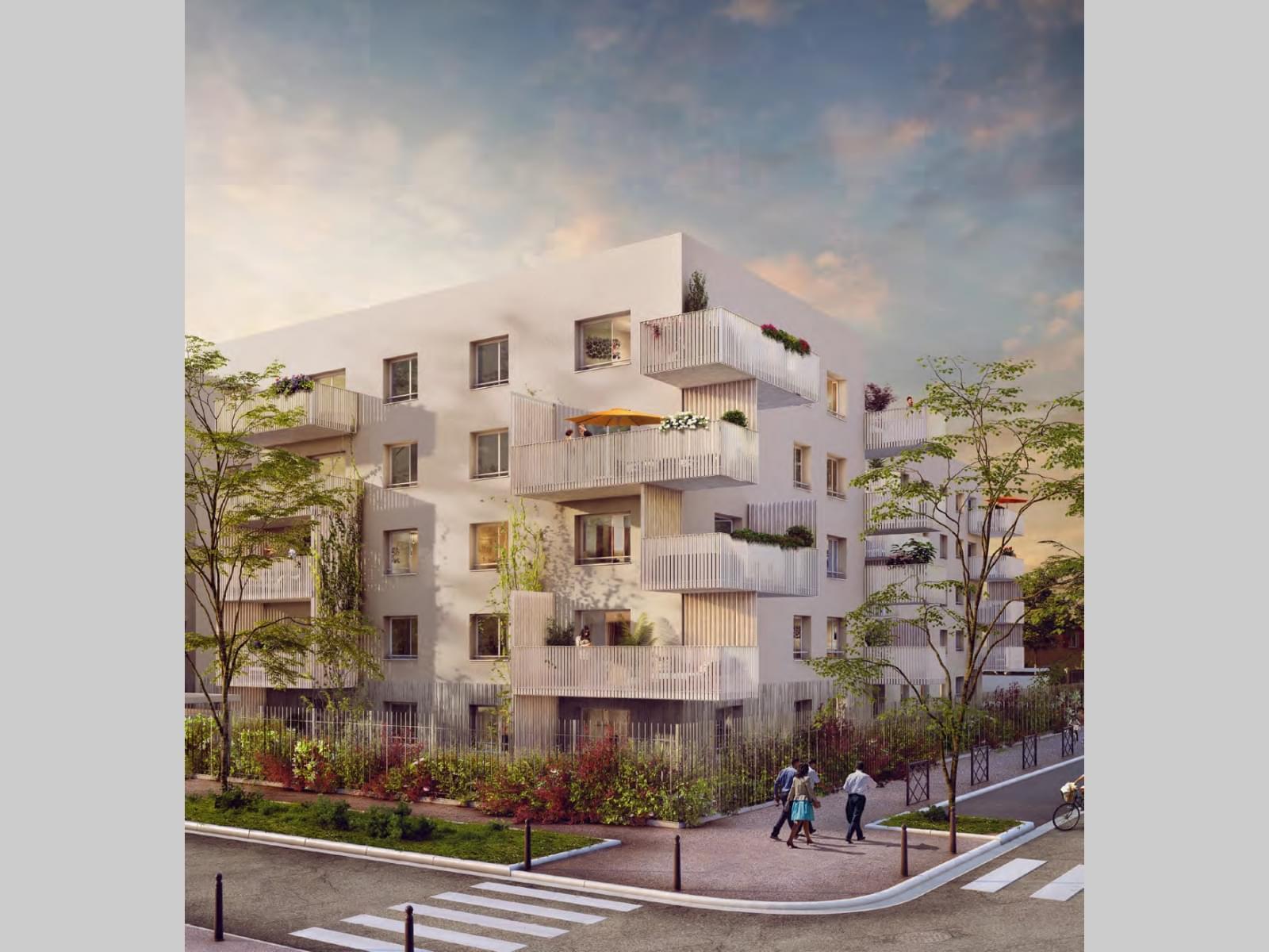 Résidence à Vaulx en Velin 2 centre commerciaux écoles et collège nature omniprésente Résidence à Vaulx en Velin 2 centre commerciaux, écoles et collège, nature omniprésente,