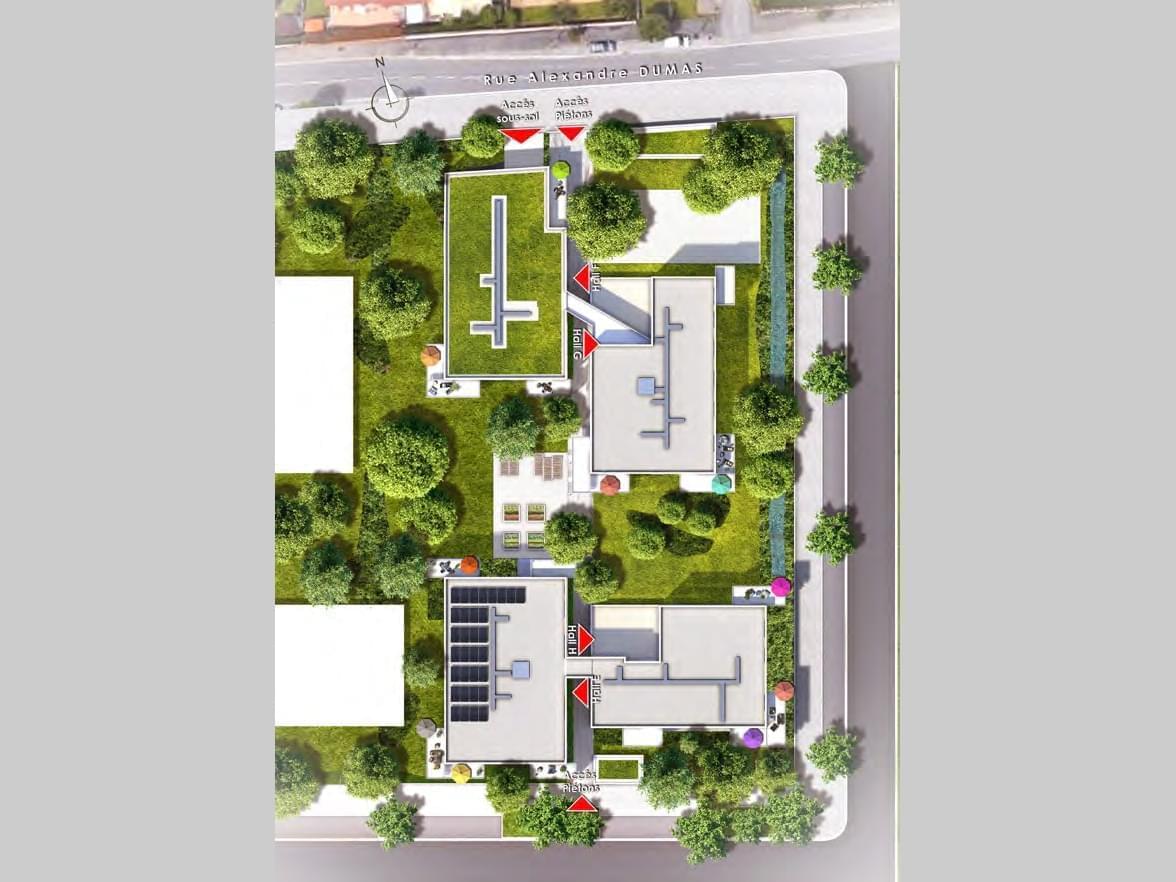Résidence à Vaulx en Velin 2 centre commerciaux écoles et collège nature omniprésente Résidence à Vaulx en Velin 2 centre commerciaux, écoles et collège, nature omniprésente,