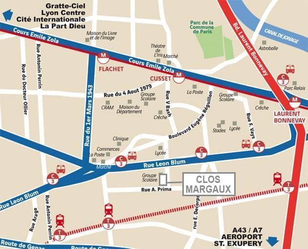 Résidence à Villeurbanne Quartier vivant, Nombreux commerces, Programme BBC, Appartements lumineux, Orientés Sud ou Ouest,