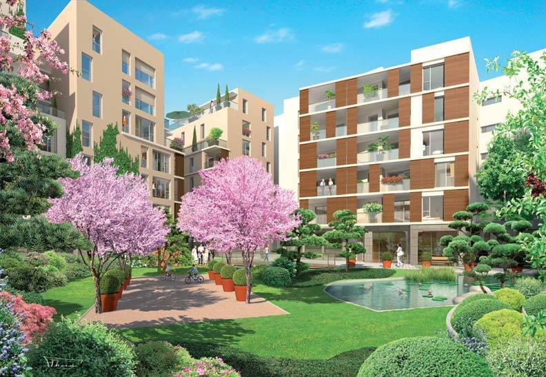 Résidence à Villeurbanne Superbes prestations, Jardin magnifique, Grande qualité de programme,