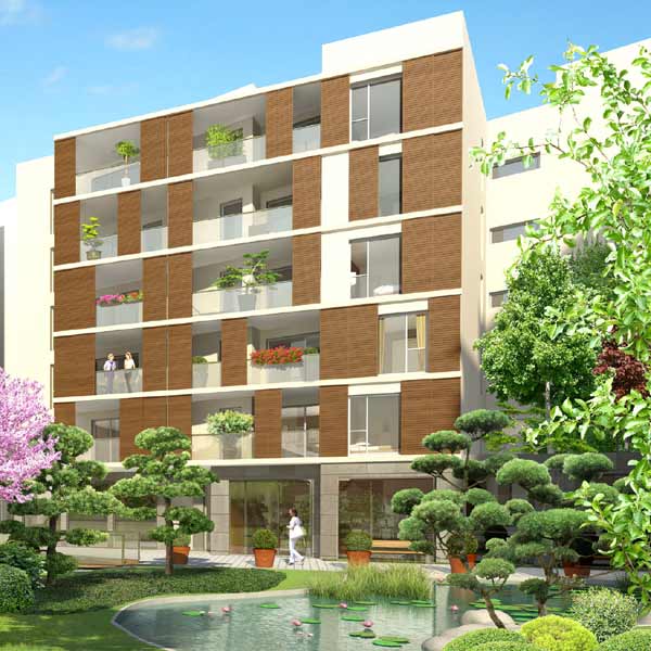 Résidence à Villeurbanne Superbes prestations, Jardin magnifique, Grande qualité de programme,