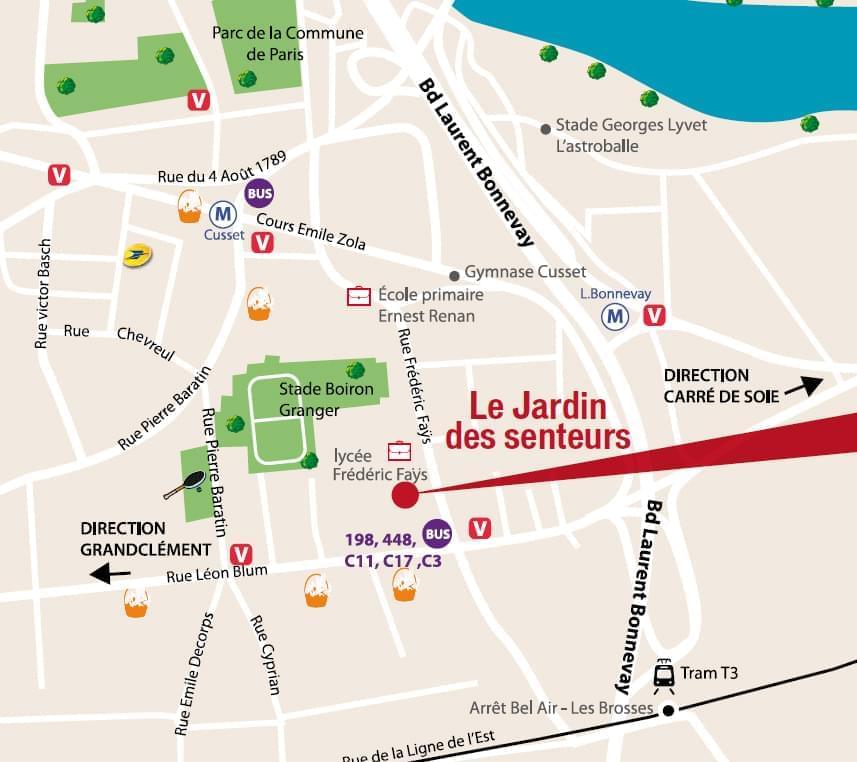 Résidence à Villeurbanne Proche métro, Proche Carré de Soie, Presqu'ile accessible en 15 mn,