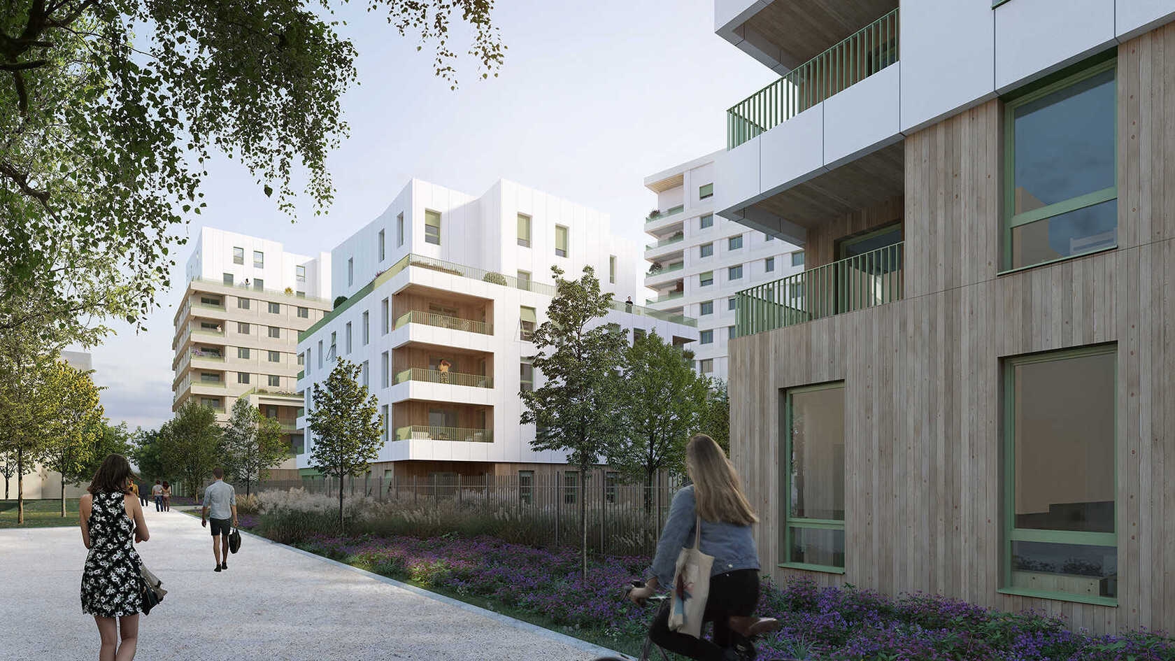 Résidence à Villeurbanne Résidence au pied du Tram Faible cout énergétique Grand parc et jardin commun Résidence à Villeurbanne Résidence au pied du Tram, Faible cout énergétique, Grand parc et jardin commun,