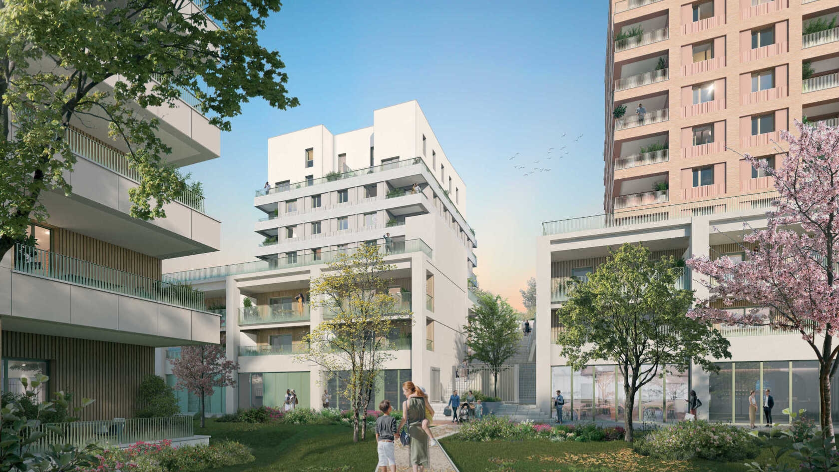 Résidence à Villeurbanne Résidence au pied du Tram Faible cout énergétique Grand parc et jardin commun Résidence à Villeurbanne Résidence au pied du Tram, Faible cout énergétique, Grand parc et jardin commun,