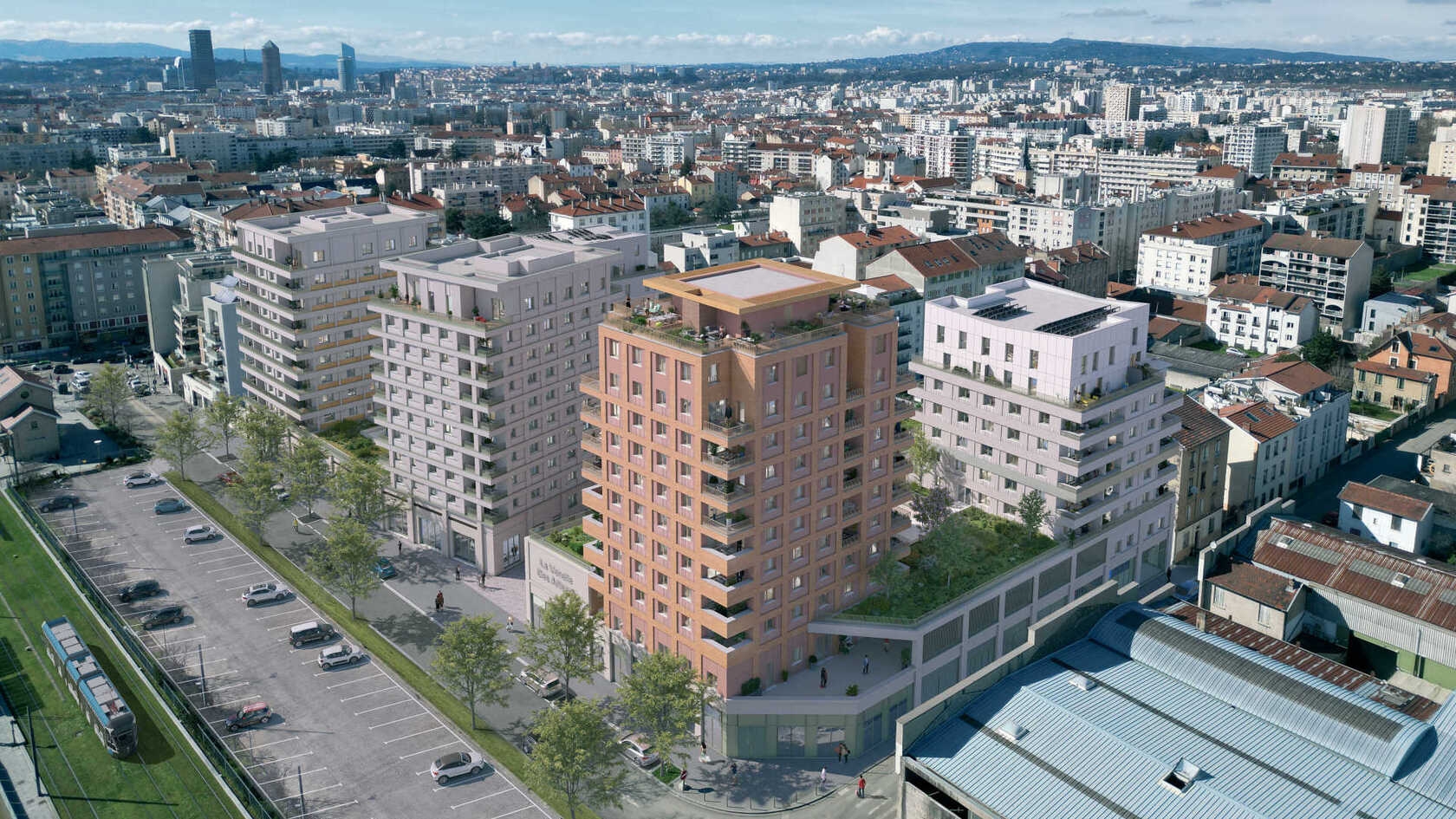 Résidence à Villeurbanne Résidence au pied du Tram Faible cout énergétique Grand parc et jardin commun Résidence à Villeurbanne Résidence au pied du Tram, Faible cout énergétique, Grand parc et jardin commun,