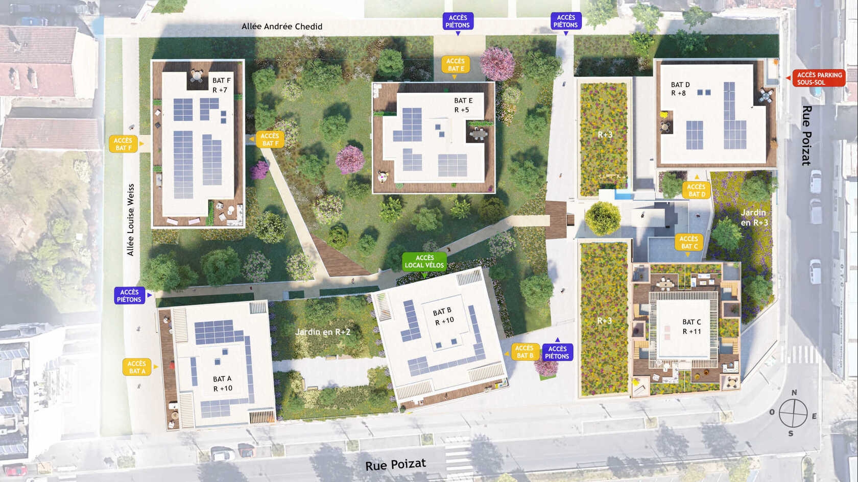 Résidence à Villeurbanne Résidence au pied du Tram Faible cout énergétique Grand parc et jardin commun Résidence à Villeurbanne Résidence au pied du Tram, Faible cout énergétique, Grand parc et jardin commun,
