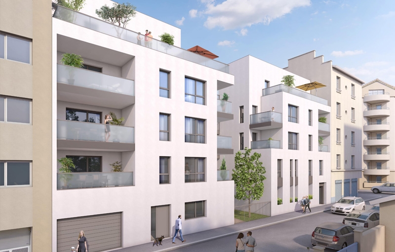 Trouver logement neuf Villeurbanne Prêt à taux zéro (PTZ+) livrable 2023 quartier Grand Clément 