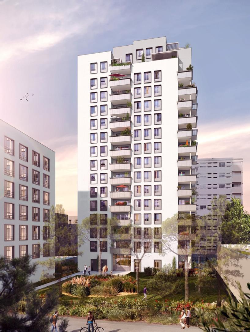 Résidence à Villeurbanne Plein coeur des Gratte Ciel, Domotique en option, Immobilier neuf innovant,