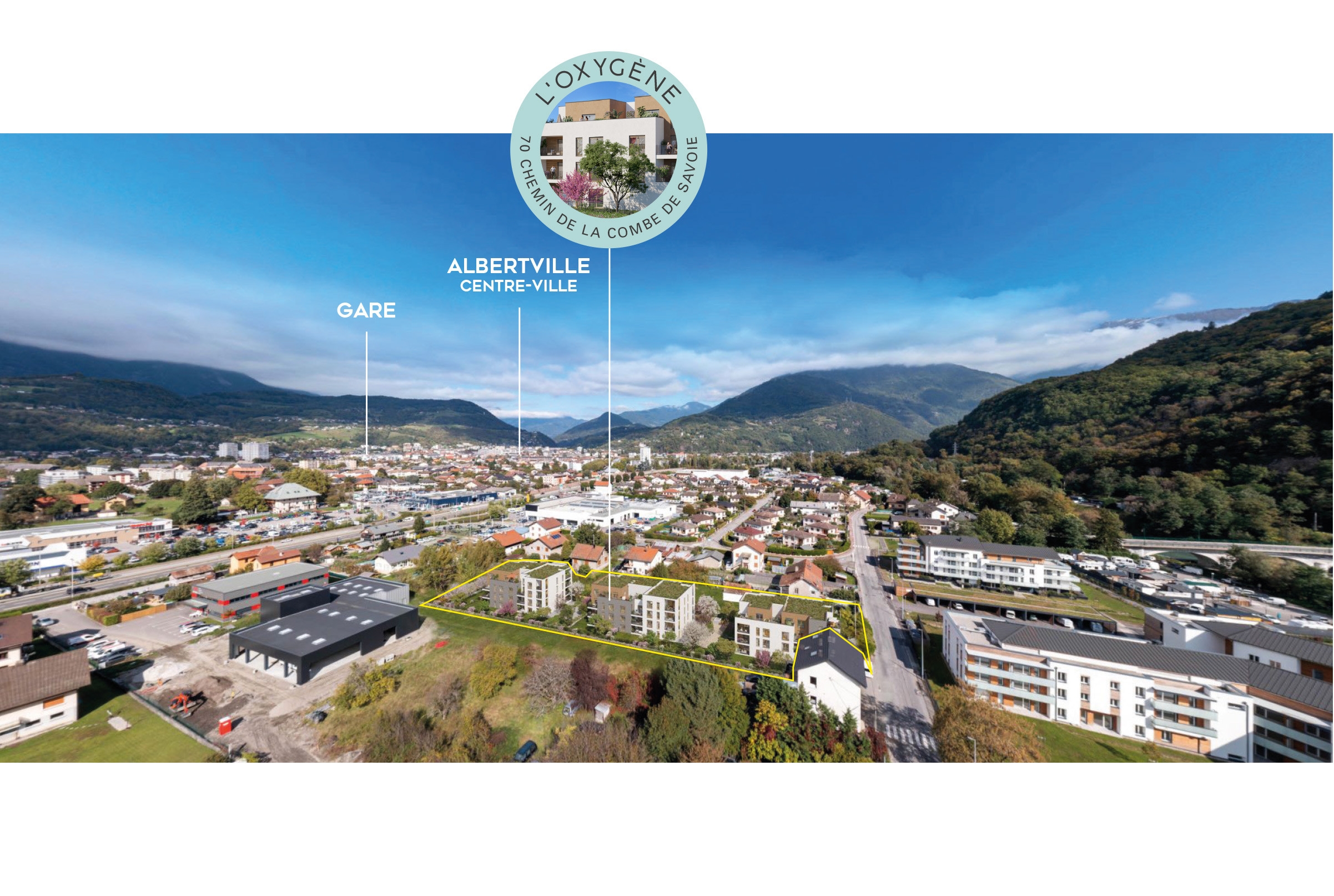 Résidence à Albertville Proche accès menant au centre ville , Oasis de verdure, Proche des commerces,