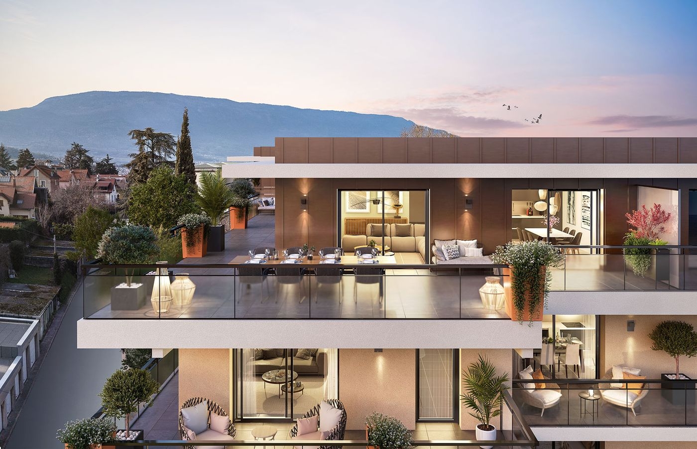 Résidence à Chambéry - Quartier résidentiel de Montjay, - A deux pas de l'hyper-centre, - 41 appartements du 2 au 4 pièces, - Stationnements boxés en rez-de-chaussée et en sous-sol, - Locaux à vélos, - RE2020,