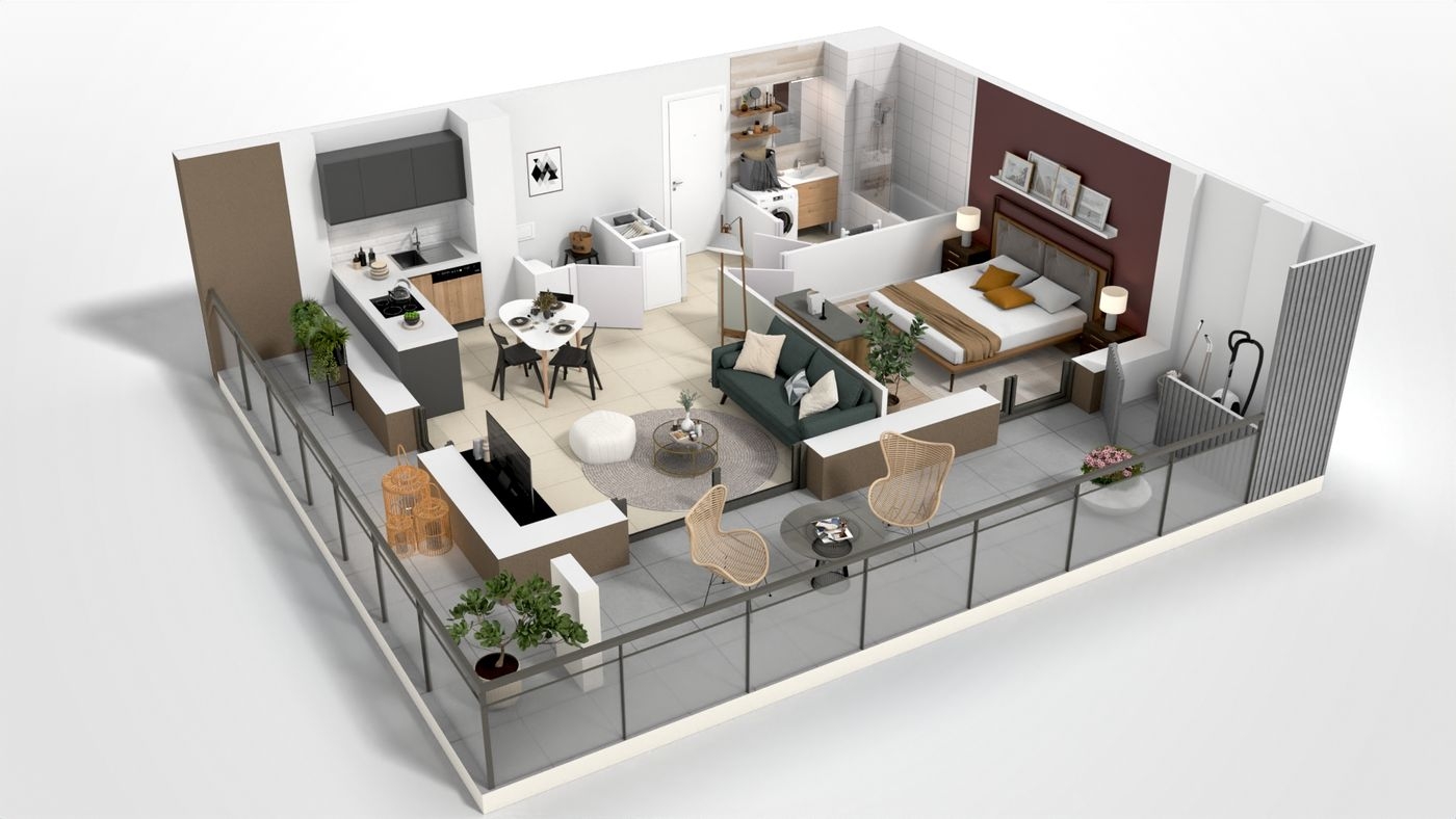 Résidence à Chambéry - Quartier résidentiel de Montjay, - A deux pas de l'hyper-centre, - 41 appartements du 2 au 4 pièces, - Stationnements boxés en rez-de-chaussée et en sous-sol, - Locaux à vélos, - RE2020,