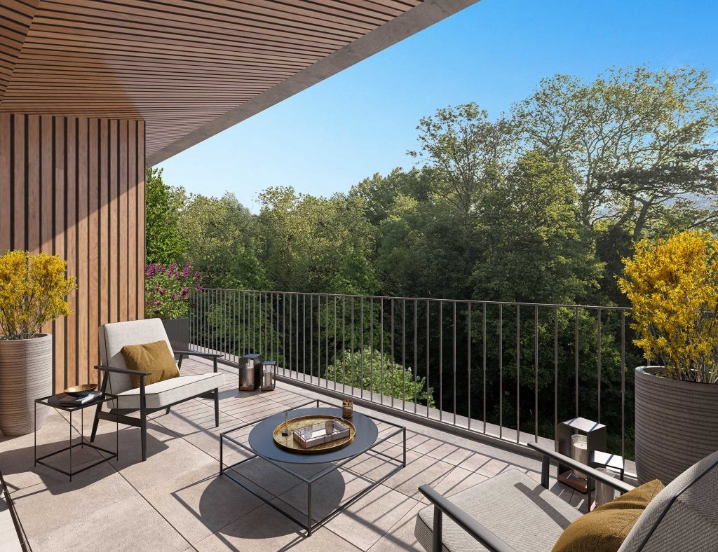 Résidence à Le Bourget-du-Lac S’insérant dans un cadre champêtre, face à la vallée, du lac du Bourget, Le Domaine de Buttet se compose, de 4 petites résidences contemporaines, s’intégrant, harmonieusement dans l’identité bourgetaine., Encadrées d’épais murs, leurs façades étroites, font écho au patrimoine bâti du village, tout en, permettant de proposer des appartements de, caractère. Réalisées en béton esprit pierre, elles, adoptent une tonalité jaune rappelant la pierre, locale qui ponctue en touches les soubassements, et les murets des habitations du bourg.,